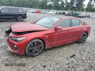 2019 Genesis G70 Advanced with VIN KMTG34LE2KU021837, listed as a Copart auction lot 57754815 with 41,586 mi miles and Clean title. Bid and sale history available at DreamBid. Image 1.