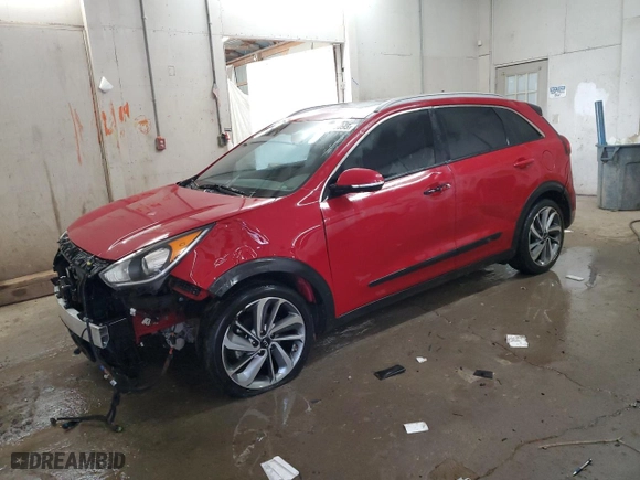 2017 Kia Niro Touring with VIN KNDCE3LC3H5082245, listed as a Copart auction lot 50595095 with 82,317 mi miles and Salvage Title. Bid and sale history available at carsss.com. Image 1.