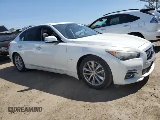 2014 Infiniti Q50 Sport with VIN JN1BV7AP0EM682217, listed as a Copart auction lot 49917125 with 65,606 mi miles and Salvage Title. Bid and sale history available at DreamBid. Image 4.