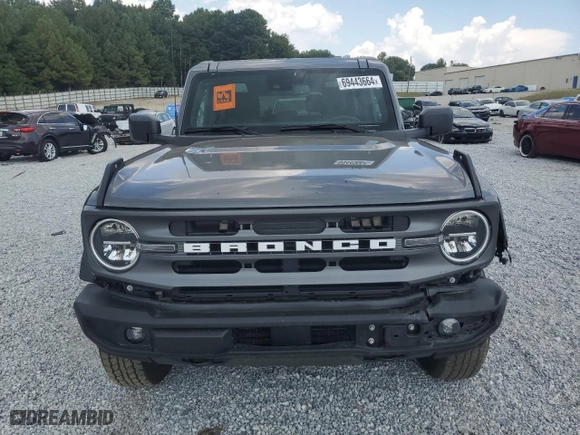 2024 Ford Bronco Big Bend with VIN 1FMDE7AH4RLA09758, listed as a Copart auction lot 69443664 with 5,376 mi miles and Salvage Title. Bid and sale history available at carsss.com. Image 5.