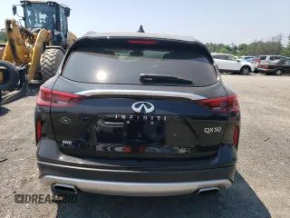2021 Infiniti QX50 Luxe with VIN 3PCAJ5BB7MF108944, listed as a Copart auction lot 58955275 with 100,215 mi miles and Salvage title. Bid and sale history available at DreamBid. Image 6.