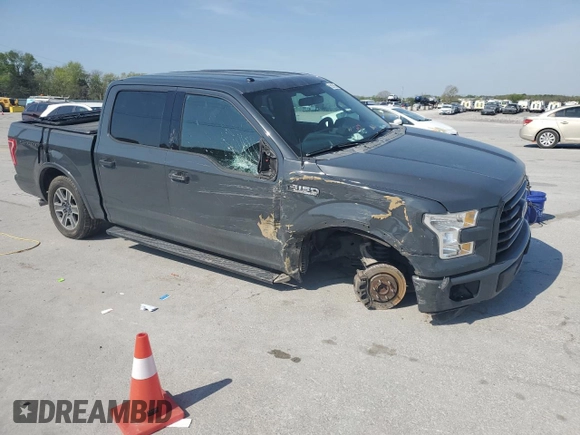 2016 Ford F-150 XL with VIN 1FTEW1CG4GKF29565, listed as a Copart auction lot 52679695 with 180,917 mi miles and Salvage Title. Bid and sale history available at DreamBid. Image 4.
