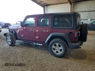 2021 Jeep Wrangler Unlimited Sport Altitude with VIN 1C4HJXDN7MW704830, listed as a Copart auction lot 74022564 with 42,319 mi miles and Salvage title. Bid and sale history available at DreamBid. Image 2.