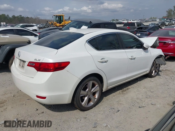 2013 Acura ILX Tech Pkg with VIN 19VDE1F78DE009807, listed as a IAAI auction lot 41784271 with 169,860 mi miles. Bid and sale history available at carsss.com. Image 4.