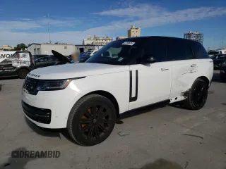 2024 Land Rover Range Rover SE with VIN SALKP9E9XRA252466, listed as a Copart auction lot 48312965 with 7,389 mi miles and Salvage Title. Bid and sale history available at carsss.com. Image 1.