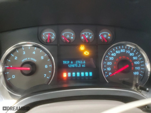 2009 Ford F-150 XL with VIN 1FTRW14839FA40238, listed as a Copart auction lot 49277535 with 129,875 mi miles and Salvage Title. Bid and sale history available at carsss.com. Image 9.