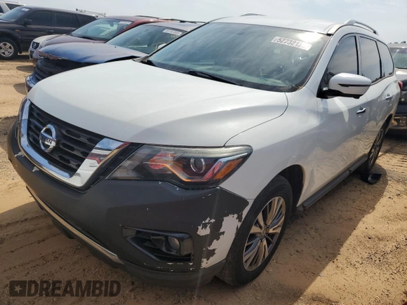 2018 Nissan Pathfinder SV with VIN 5N1DR2MN2JC629750, listed as a Copart auction lot 52732125 with 159,435 mi miles and Clean Title. Bid and sale history available at carsss.com. Image 1.
