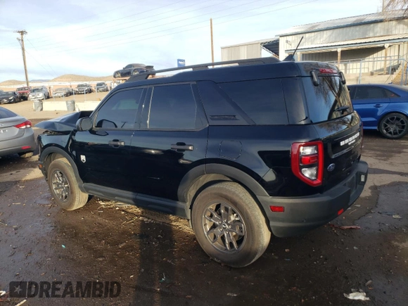 2023 Ford Bronco Sport Big Bend with VIN 3FMCR9B60PRD99510, listed as a Copart auction lot 87116324 with 29,261 mi miles and Salvage title. Bid and sale history available at DreamBid. Image 2.