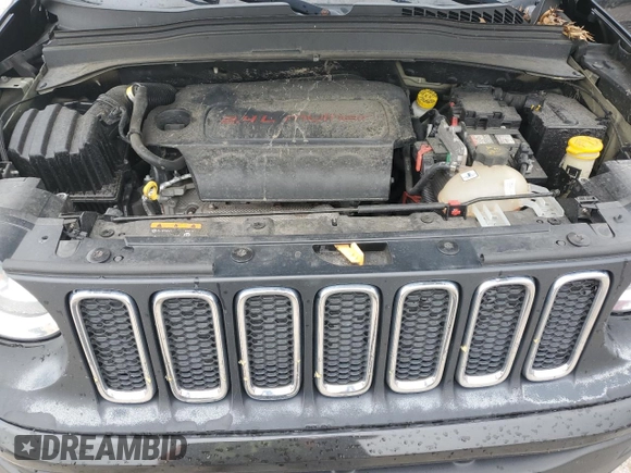 2017 Jeep Renegade Sport with VIN ZACCJAAB6HPF81011, listed as a Copart auction lot 55580935 with 150,743 mi miles and Salvage title. Bid and sale history available at DreamBid. Image 11.