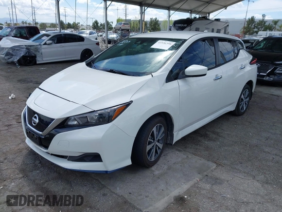2022 Nissan LEAF S Plus with VIN 1N4BZ1BV9NC551228, listed as a IAAI auction lot 41936398 with 50,168 mi miles and . Bid and sale history available at DreamBid. Image 2.