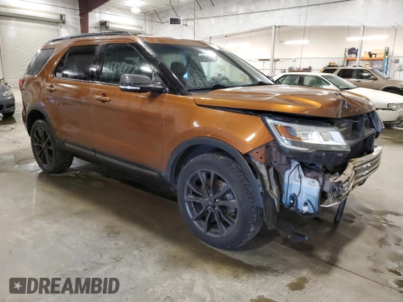 2017 Ford Explorer XLT with VIN 1FM5K8D84HGB45734, listed as a Copart auction lot 55063125 with 89,779 mi miles and Salvage Title. Bid and sale history available at carsss.com. Image 4.