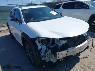 2019 Lexus UX with VIN JTHU9JBH2K2011457, listed as a IAAI auction lot 41894143 with 55,826 mi miles. Bid and sale history available at carsss.com. Image 1.