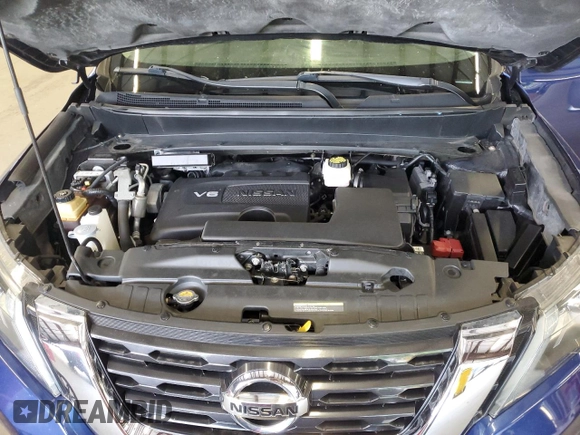 2019 Nissan Pathfinder SL z VIN 5N1DR2MM6KC637648, wystawiony jako Copart lot #59541785 z przebiegiem 107 151 mil mil oraz Czysty tytuł • Clean title. Historia ofert i sprzedaży dostępna na DreamBid. Obrazek 12.
