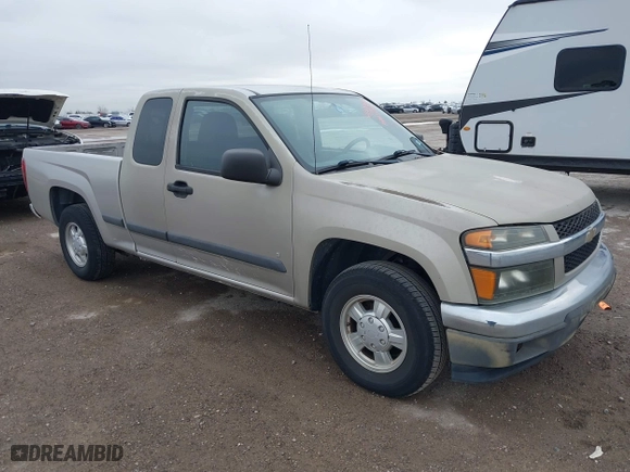 2007 Chevrolet Colorado LT w/1LT with VIN 1GCCS19E578155845, listed as a IAAI auction lot 41427067 with 114,430 mi miles. Bid and sale history available at carsss.com. Image 1.