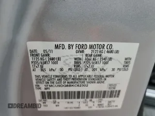 2011 Ford Escape XLT с VIN 1FMCU9DG8BKC62302, выставлен на аукционе Copart как лот 58240715 с пробегом 159 739 миль миль и Списание • Salvage title. История ставок и продаж доступна на DreamBid. Изображение 13.