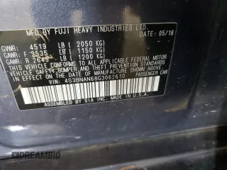 2016 Subaru Legacy Limited with VIN 4S3BNAN68G3062610, listed as a Copart auction lot 65686235 with 131,399 mi miles and Salvage title. Bid and sale history available at DreamBid. Image 12.
