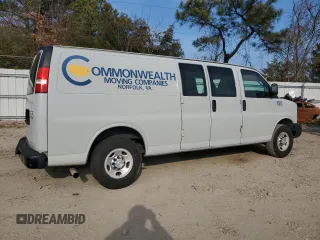 2016 Chevrolet Express Cargo Van with VIN 1GCWGBFF2G1144523, listed as a Copart auction lot 84763734 with 74,102 mi miles and Salvage Title. Bid and sale history available at carsss.com. Image 3.