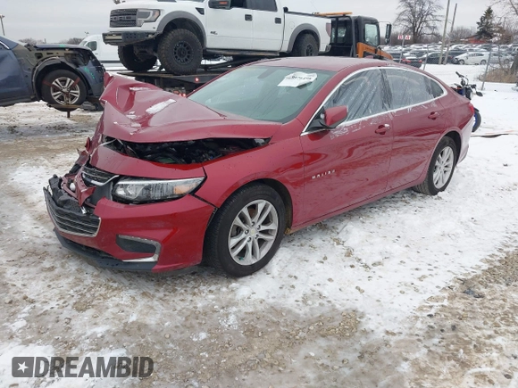 2018 Chevrolet Malibu LT with VIN 1G1ZD5ST8JF271542, listed as a IAAI auction lot 40976498 with 102,816 mi miles. Bid and sale history available at carsss.com. Image 2.
