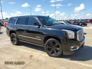 2017 GMC Yukon Denali with VIN 1GKS1CKJ8HR309594, listed as a Copart auction lot 73943684 with 0 mi miles and Salvage Title. Bid and sale history available at carsss.com. Image 4.