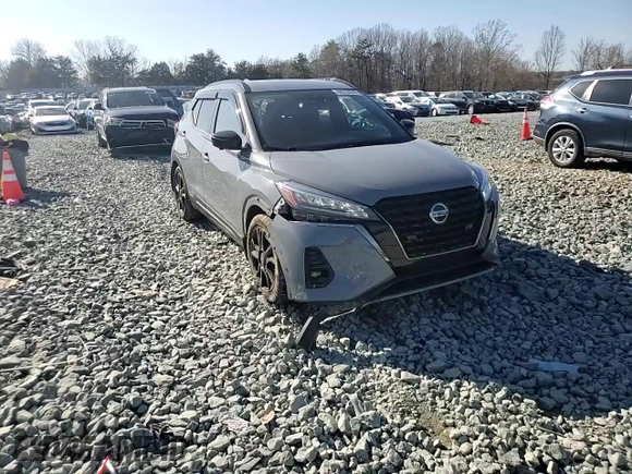 2021 Nissan Kicks SR with VIN 3N1CP5DV5ML531458, listed as a Copart auction lot 48510285 with 60,734 mi miles and Salvage Title. Bid and sale history available at carsss.com. Image 11.