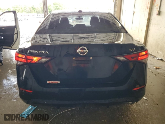 2021 Nissan Sentra SV with VIN 3N1AB8CV4MY255060, listed as a Copart auction lot 56743025 with 77,570 mi miles and Salvage title. Bid and sale history available at DreamBid. Image 6.