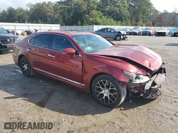 2015 Lexus LS 460 with VIN JTHBL5EF5F5133874, listed as a Copart auction lot 79224074 with 156,212 mi miles and Salvage title. Bid and sale history available at DreamBid. Image 4.