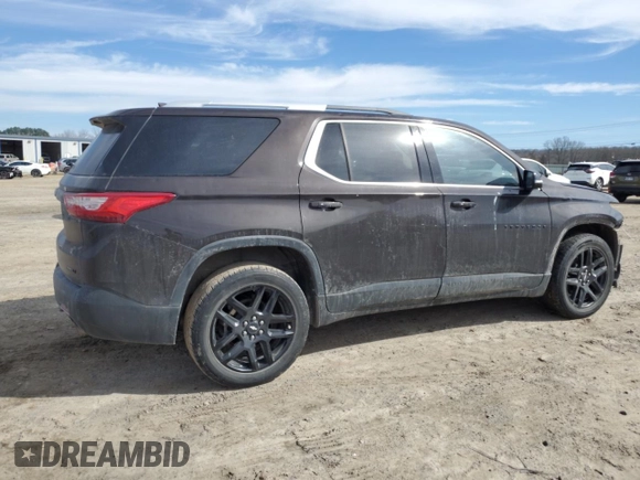 2018 Chevrolet Traverse LT Cloth z VIN 1GNERGKW6JJ265546, wystawiony jako Copart lot #46409545 z przebiegiem 116 079 mil mil oraz Szkoda całkowita • Salvage title. Historia ofert i sprzedaży dostępna na DreamBid. Obrazek 3.