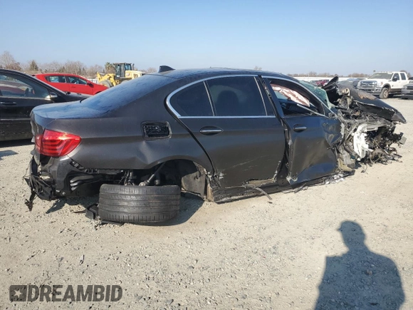 2014 BMW 5 Series 528i with VIN WBA5A5C50ED500857, listed as a Copart auction lot 43080875 with Not Provided miles and Salvage Title. Bid and sale history available at DreamBid. Image 3.