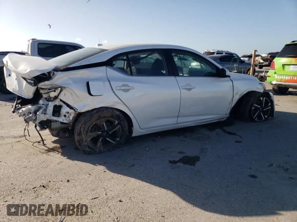 2025 Nissan Sentra SV with VIN 3N1AB8CVXSY214039, listed as a Copart auction lot 49478035 with 4,729 mi miles and Salvage Title. Bid and sale history available at carsss.com. Image 3.