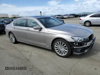 2018 BMW 7 Series 740i with VIN WBA7E2C59JG741689, listed as a Copart auction lot 50948855 with 96,337 mi miles and Salvage Title. Bid and sale history available at carsss.com. Image 4.