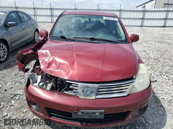 2008 Nissan Versa 1.8 S with VIN 3N1BC11E08L374304, listed as a Copart auction lot 50852395 with 166,168 mi miles and Salvage Title. Bid and sale history available at carsss.com. Image 5.