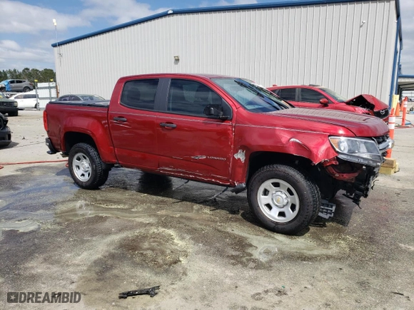 2021 Chevrolet Colorado 2WD Work Truck with VIN 1GCGSBEN8M1214842, listed as a Copart auction lot 49068625 with 70,811 mi miles and Salvage Title. Bid and sale history available at carsss.com. Image 4.