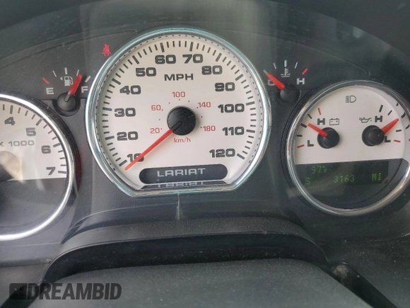 2004 Ford F-150 XLT with VIN 1FTPW14554KC27784, listed as a Copart auction lot 60741985 with 3,163 mi miles and Salvage title. Bid and sale history available at DreamBid. Image 9.