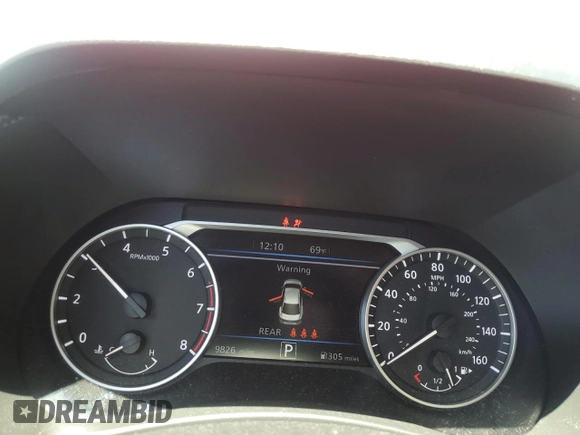 2024 Nissan Sentra SV with VIN 3N1AB8CV7RY222657, listed as a Copart auction lot 58617775 with 9,826 mi miles and Salvage title. Bid and sale history available at DreamBid. Image 9.