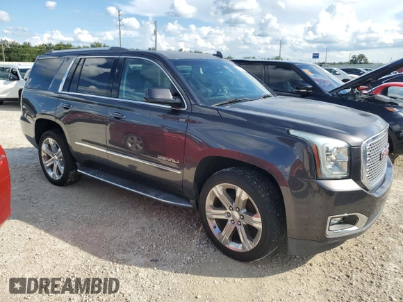 2017 GMC Yukon Denali with VIN 1GKS1CKJ9HR243427, listed as a Copart auction lot 74090204 with 0 mi miles and Non Repairable. Bid and sale history available at carsss.com. Image 4.