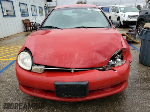 2000 Plymouth Neon Highline z VIN 1P3ES46C5YD533510, wystawiony jako Copart lot #78534754 z przebiegiem Nie podano mil oraz Szkody całkowita. Historia ofert i sprzedaży dostępna na DreamBid. Obrazek 5.
