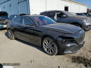 2022 Genesis G70 2.0T with VIN KMTG34TA9NU093622, listed as a Copart auction lot 77797024 with 51,637 mi miles and Salvage Title. Bid and sale history available at carsss.com. Image 4.