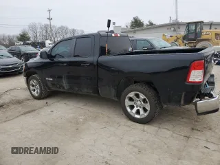 2021 Ram 1500 Big Horn with VIN 1C6SRFBT4MN626238, listed as a Copart auction lot 44009685 with 46,895 mi miles and Salvage Title. Bid and sale history available at carsss.com. Image 2.