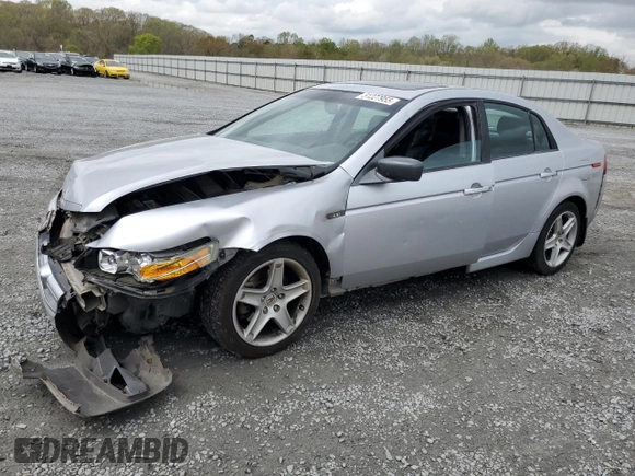 2005 Acura TL with VIN 19UUA66235A034737, listed as a Copart auction lot 51227955 with 188,001 mi miles and Salvage Title. Bid and sale history available at carsss.com. Image 1.