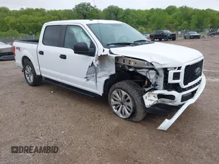 2018 Ford F-150 XL with VIN 1FTEW1E53JFD10706, listed as a IAAI auction lot 42327749 with 126,518 mi miles and . Bid and sale history available at DreamBid. Image 1.