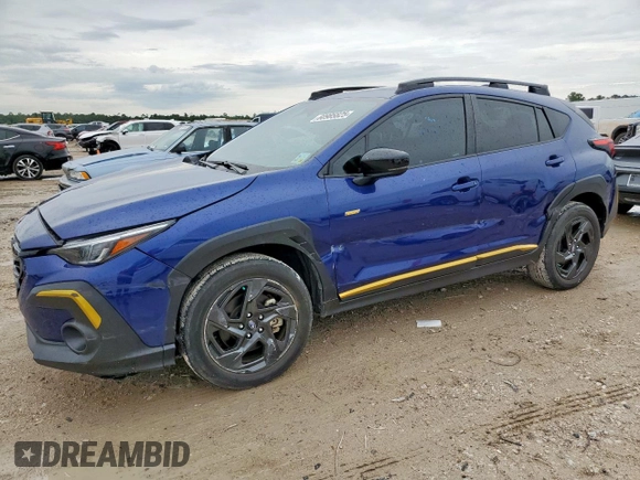 2024 Subaru Crosstrek Special Sports with VIN 4S4GUHF6XR3707465, listed as a Copart auction lot 60985825 with 19,625 mi miles and Salvage title. Bid and sale history available at DreamBid. Image 1.