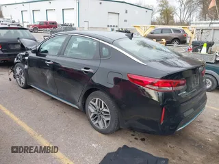 2020 Kia Optima Hybrid EX with VIN KNAGU4LE3L5037226, listed as a IAAI auction lot 40846019 with 56,378 mi miles. Bid and sale history available at carsss.com. Image 3.