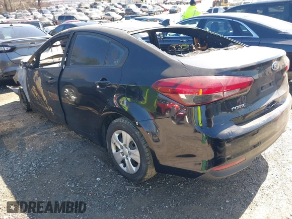2017 Kia Forte LX with VIN 3KPFK4A70HE129754, listed as a IAAI auction lot 41626176 with 1 mi miles. Bid and sale history available at carsss.com. Image 3.