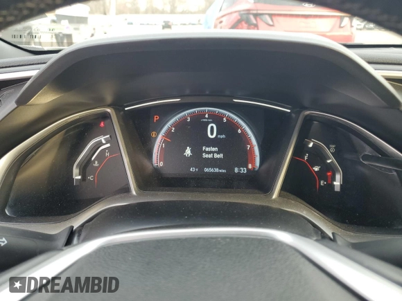 2021 Honda Civic Sport with VIN 2HGFC2F82MH540110, listed as a Copart auction lot 48857355 with 65,638 mi miles and Salvage Title. Bid and sale history available at DreamBid. Image 9.