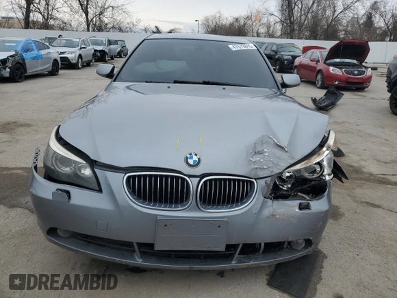 2007 BMW 5 Series 530xi with VIN WBANF73567CU26463, listed as a Copart auction lot 47670845 with 168,965 mi miles and Salvage Title. Bid and sale history available at carsss.com. Image 5.