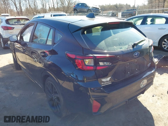 2024 Subaru Impreza RS with VIN JF1GUHHC7R8272422, listed as a IAAI auction lot 41748950 with 26,060 mi miles and . Bid and sale history available at DreamBid. Image 3.
