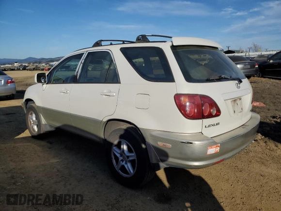 1999 Lexus RX 300 Luxury SUV with VIN JT6HF10U6X0083087, listed as a Copart auction lot 88370175 with 261,340 mi miles and Clean Title. Bid and sale history available at carsss.com. Image 2.