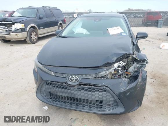 2020 Toyota Corolla LE with VIN 5YFEPRAE0LP021439, listed as a IAAI auction lot 41278038 with 138,614 mi miles. Bid and sale history available at carsss.com. Image 6.