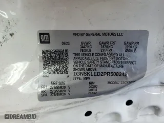 2023 Chevrolet Tahoe Commercial with VIN 1GNSKLED2PR508242, listed as a Copart auction lot 68033994 with 0 mi miles and Salvage Title. Bid and sale history available at carsss.com. Image 13.