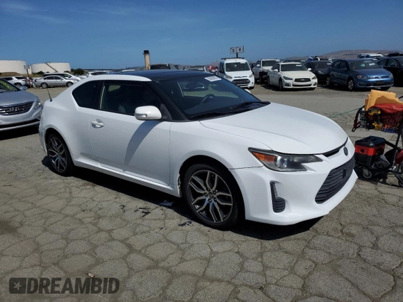 2014 Scion tC z VIN JTKJF5C71E3082375, wystawiony jako Copart lot #56909095 z przebiegiem 140 165 mil mil oraz Szkoda całkowita • Salvage title. Historia ofert i sprzedaży dostępna na DreamBid. Obrazek 4.